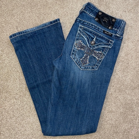 Miss Me | Jeans | Miss Me Bootcut Jeans With Cross Pocket Design 